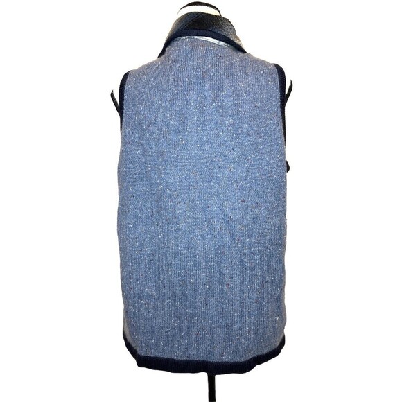 Victoria Jones Women Snowman Sweater Vest Holiday Christmas Full Zip Collar S - Picture 3 of 12